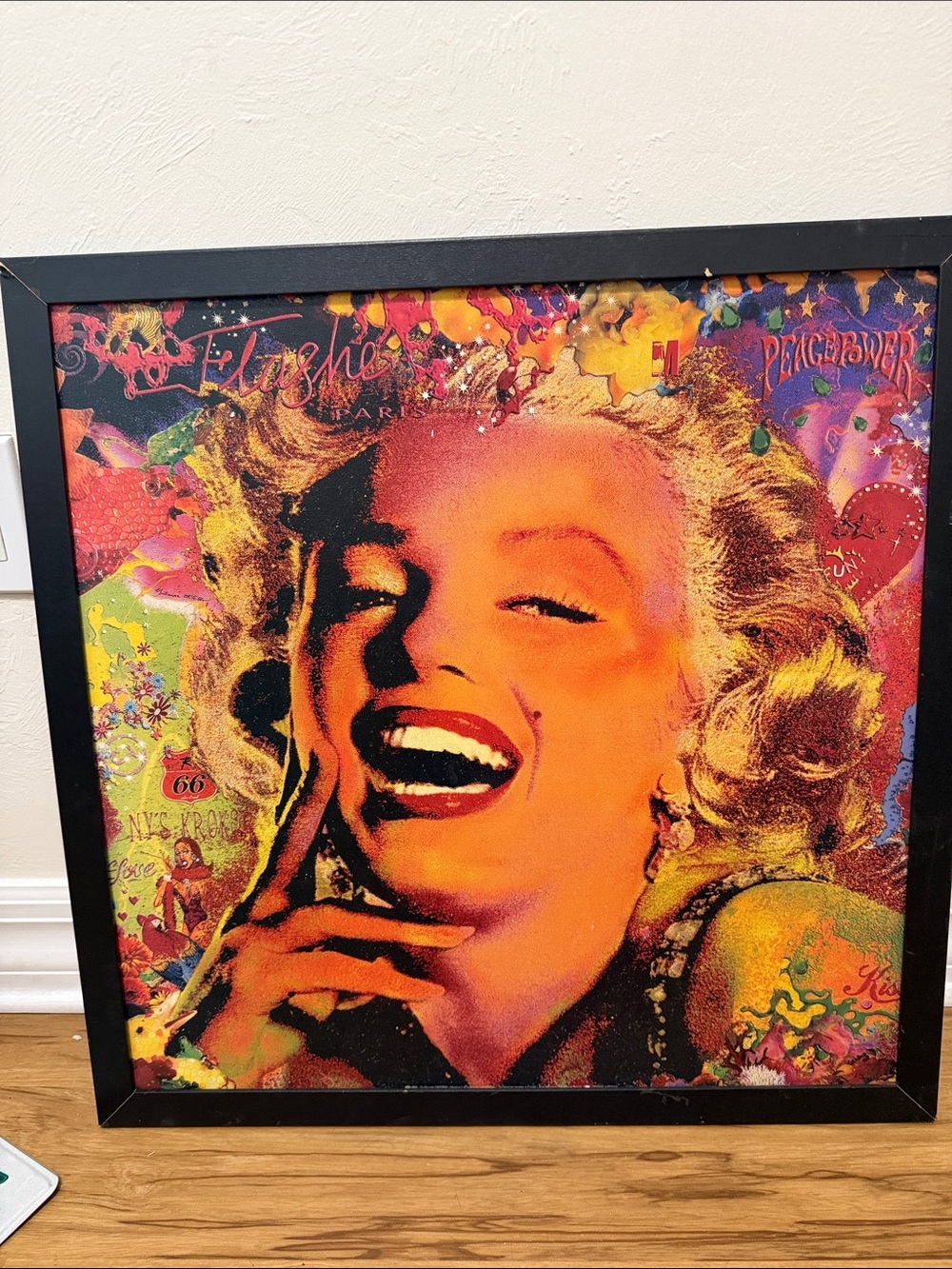 Vibrant Pop Art Portrait Wall Art - Orange & Gold